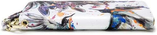 Vista 220 de Cartera de mano para mujer, estilo bohemio, con RFID, elegante, espaciosa con correa para viajes, capacidad para tarjetas, teléfono, dinero