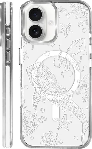 Vista 37 de Funda para iPhone 13/14 [compatible con Magsafe], funda magnética transparente de silicona a prueba de golpes con patrón de versículos de la Biblia