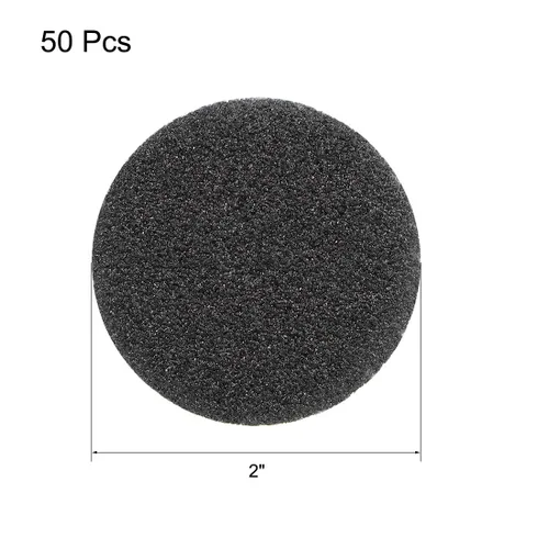 Vista 2 de uxcell Disco de lijado de gancho y bucle de 2 pulgadas, carburo de silicio húmedo/seco, grano 60, 50