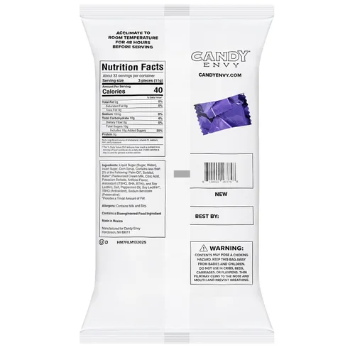 Vista 2 de Buttermints, 13 oz. Bolsa, Aproximadamente 100 mentas envueltas individualmente
