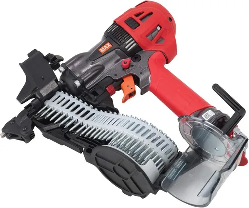 Vista 2 de MAX USA CORP. PowerLite HN65J2 - Clavadora con conector metálico de bobina de alta presión hasta 2-1/2
