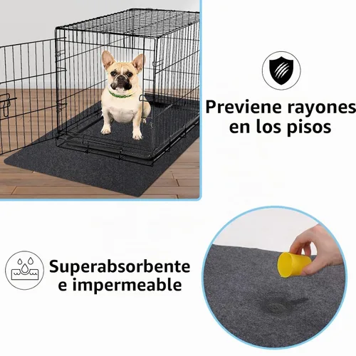 Vista 3 de Alfombrilla para jaula de perro para perrera, 36 x 24 pulgadas, 1