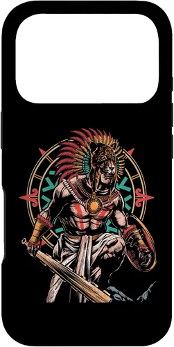 Vista 29 de Funda para iPhone 11 Pro Max Aztec Jaguar Ancient Warrior Native Mexican Mythology Case