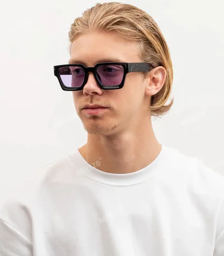 Vista 67 de AIEYEZO Gafas de sol cuadradas para mujeres y hombres, gafas de sol cuadradas con montura gruesa, estilo de diseñador simple