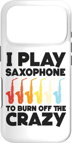Vista 30 de iPhone 16 Saxofón I play saxofón para quemar el caso loco