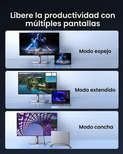 Vista 8 de Silkland - Cable USB C a DisplayPort 2.1 de 80 Gbps 16 K a 60 Hz 8K a 240 Hz de 3.3 pies