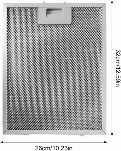 Vista 4 de Filtro de campana extractora, resistente que garantiza que no es fácil de romper, reemplazo del filtro para campana extractora, horno microondas
