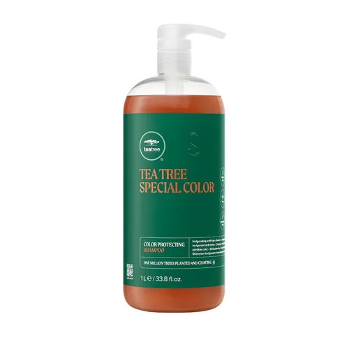 Vista 7 de Tea Tree Champú de color especial, limpia suavemente, protege el color del cabello, para cabello teñido