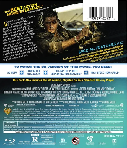 Vista 2 de Mad Max Fury Road (3D Blu-ray + Blu-ray)