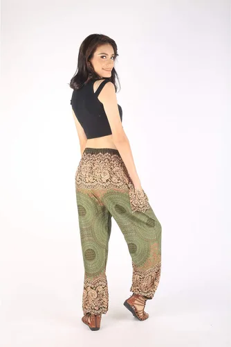 Vista 4 de Pantalones bohemios, pantalones harem, de yoga, para mujer, para la playa