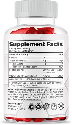 Vista 6 de Paquete de 3 gomitas Simpli Health ACV Keto, máxima fuerza
