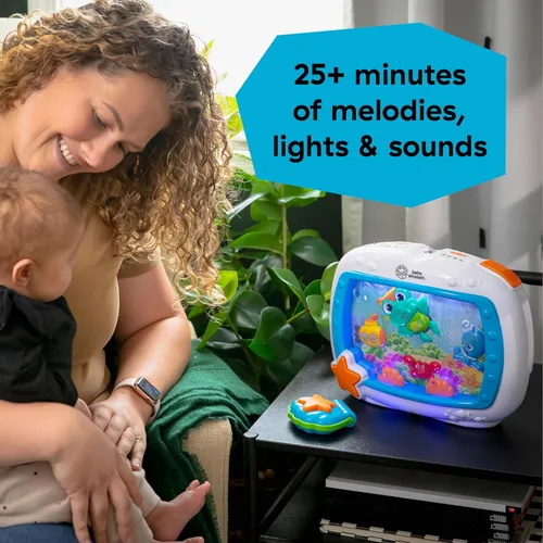 Vista 2 de Baby Einstein Sea Dreams - Calmante de juguete con control remoto, luces y melodías para recién nacidos y adultos