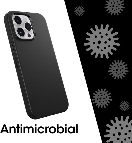 Vista 7 de OtterBox Funda para iPhone 14 Pro Max (SOLAMENTE) Symmetry Series+ - Negro, ultra elegante, se acopla a MagSafe, bordes elevados protegen la cámara