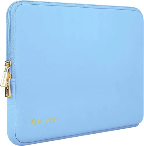 Vista 10 de ARVOK Funda para laptop, funda impermeable para MacBook Air MacBook Pro, bolsa de transporte para computadora Blanco