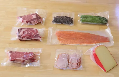 Vista 5 de Simple Houseware Bolsas selladoras al vacío de 8" x 16' Sous Vide Roll, paquete de 3