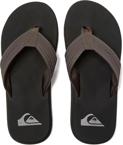Vista 4 de Quiksilver Monkey Wrench Flip Flops for Men, Arch Support Athletic Mens Sandals, Size 6 to 15 Thong Mens Slides