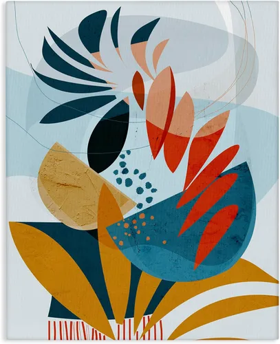 Vista 10 de Stupell Industries Placa de pared con formas botánicas tropicales contemporáneas, diseño de Ishita Banerjee