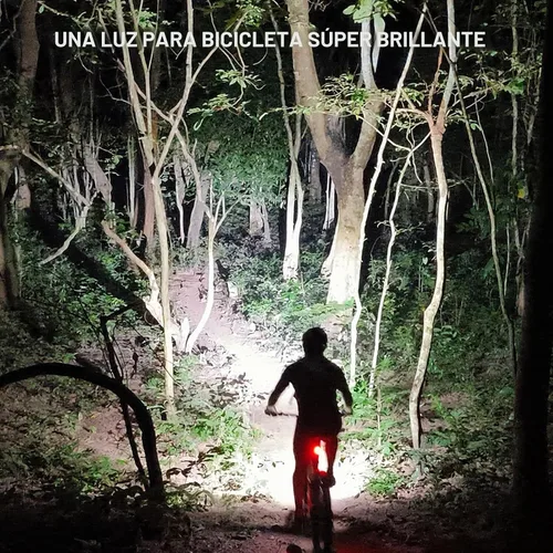 Vista 4 de Sofirn BS01 - Luces de bicicleta para montar por la noche, faros delanteros superbrillantes, USB C recargable, IP65 impermeable, luz delantera