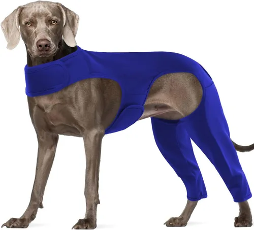 Vista 24 de ROZKITCH Manga para Perro para Patas Traseras, Manga para Mascotas para Evitar que el Perro Lame Heridas, Protector de Codo, Traje de Recuperación