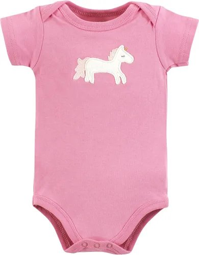 Vista 10 de Hudson Baby baby-girls Cotton Bodysuits 3-pack