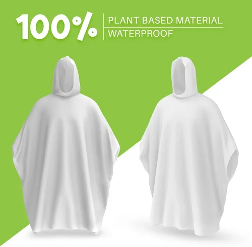 Vista 5 de Hagon PRO Ponchos de lluvia desechables para adultos (paquete de 5)