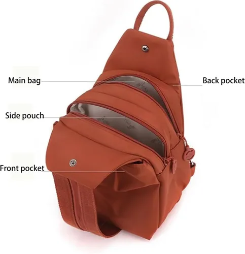 Vista 6 de Bolsa de viaje impermeable de 2 vías, nueva bolsa de mano 3 en 1 con Oxford impermeable, bolsa cruzada antirrobo de viaje para mujer