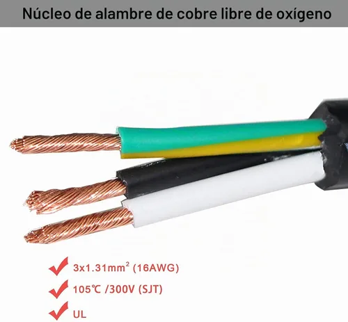 Vista 7 de Cable de alimentación universal para computadora, 6 pies/5.9 ft, NEMA 5-15P, enchufe plano a IEC 60320 C13, conector tipo ángulo izquierdo, cable