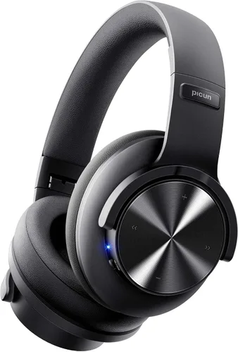 Vista 12 de Picun B8 - Auriculares inalámbricos Bluetooth, 120 horas de reproducción, modos 3EQ, color gris Over-Ear, Built-in Microphone, Multipoint
