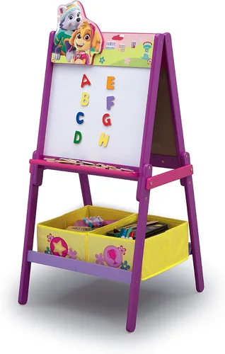 Vista 8 de Delta Children - Caballete de madera de doble cara con almacenamiento - Certificado Greenguard Gold, Mickey Mouse de Disney