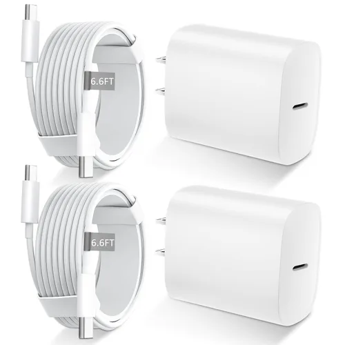 Vista 14 de Cargador para iPhone 16 15 Pro Max de carga rápida, bloque de carga USB C de 20 W para iPhone 16 15 con cable de carga tipo C de 3 metros