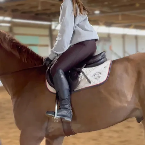 Vista 9 de K898 Pantalones de equitación para mujer, mallas ecuestres de silicona con bolsillo