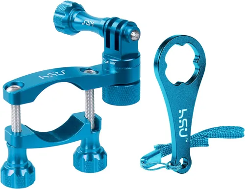 Vista 8 de HSU Soporte de manillar de bicicleta para GoPro, poste de asiento de Negro