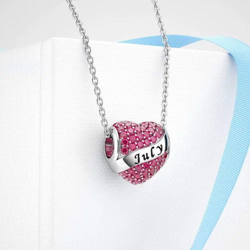 Vista 4 de Abalorio Dalaran de plata de ley 925 con forma de corazón, para brazalete, feliz cumpleaños, para mujer
