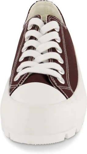 Vista 3 de CUSHIONAIRE Zapatillas de lona Vasco Low Top para mujer + espuma viscoelástica