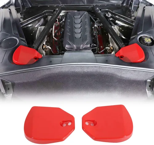 Vista 10 de Cubierta de Torre de Puntal Trasero Compatible con Chevrolet Corvette C8 Stingray 2020-2024, Panel de Protección de Torre Amortiguadora Trasera