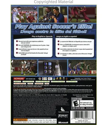 Vista 2 de Pro Evolution Soccer 2008 - Xbox 360