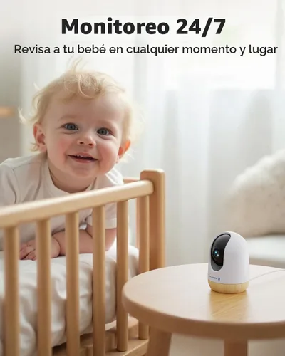 Vista 5 de MUBVIEW Cámara de seguridad interior de 5MP, cámara WiFi de doble banda