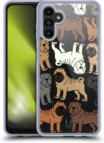 Vista 13 de Head Case Designs Airedale Terrier Dog Breed Patterns 4 Gel Case [Military Grade Protection] Compatible with Samsung Galaxy A13 5G (2021)