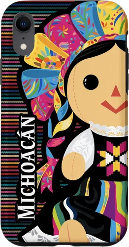 Vista 9 de Funda para iPhone 12 mini Michoacan Monita Muneca Maria de Trapo Mexicana