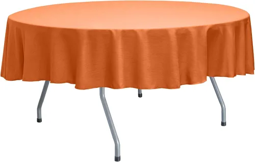 Vista 20 de Ultimate Textile Mantel redondo reversible Shantung Satin Majestic de 84 pulgadas, color rosa hielo