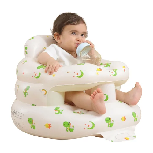 Vista 8 de AGITVPS Asiento de bebé inflable mejorado con bandeja para bebés de 3 a 36 meses, asiento de bumbo con bomba de aire integrada con bandeja, silla