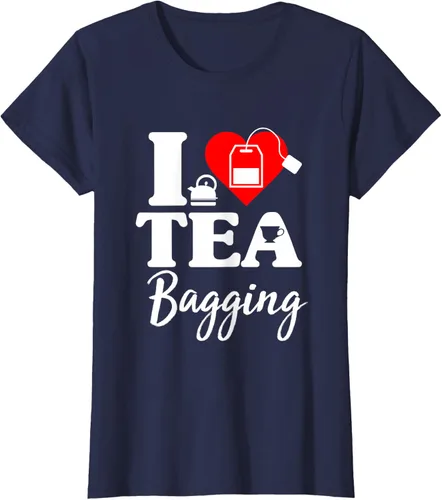 Vista 33 de Camiseta con texto en inglés "I Love Tea Bagging", divertida camiseta para bebedores de té, Negro