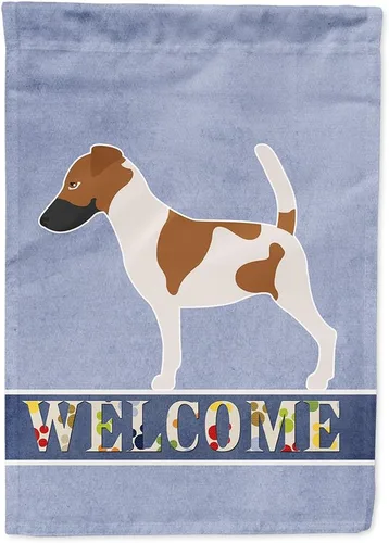 Vista 79 de Caroline's Treasures BB8334GF AIDI Bandera de jardín para perro de montaña del Atlas, bandera de buzón azul, bandera decorativa para patio exterior