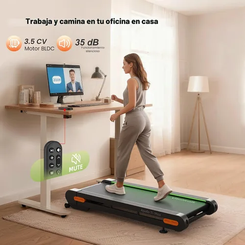 Vista 5 de Vitalwalk Walking Pad with Incline 20%/12% Auto Treadmills for Home Small