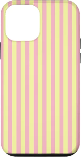 Vista 16 de Funda para iPhone 17 con rayas verticales amarillas y rosadas