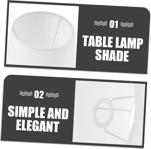 Vista 8 de Pantalla Cubierta de lámpara de mesa, cubierta de la lámpara de barril, pantallas de lámpara de interior, cubierta de luz de tambor, pantalla