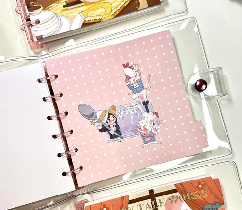 Vista 6 de Cuaderno de bolsillo kawaii, diario en espiral kawaii, bloc de notas en espiral pequeño, lindo cuaderno de papel de calidad premium, 160 páginas
