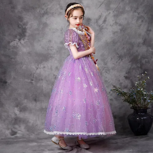 Vista 7 de Kidswant Toddler Baby Girls Luxury Princess Party Halloween Cosplay Costume Dress Up with Accessorries