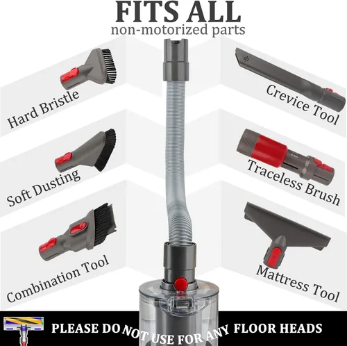Vista 3 de Fullclean Accesorio de manguera de extensión flexible compatible con Dyson V15 V15s Gen5 V12 V11 V10 V9 V8 V7, accesorios de aspiradora, piezas