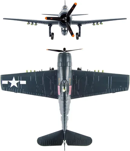 Vista 6 de Fighter Jet Modelo 1/72 Escala US F6F Hellcat Modelo de avión fundido a presión Modelo de avión Modelo de avión Modelo de Avión para Colección